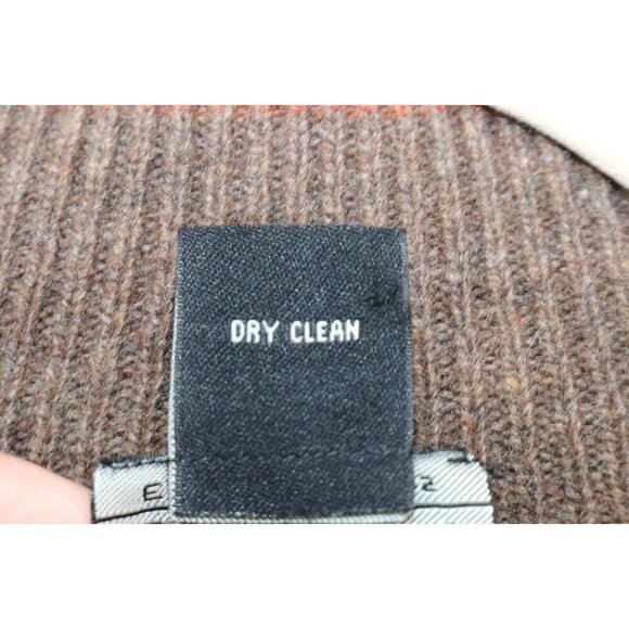 Jos. A Bank Men's Lamb's Wool Blend Sweater-Size Large-Winter-Burnt Orange - Picture 5 of 8